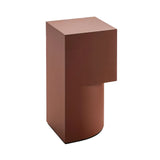 Canto Side Table: Square + Castano Matt Lacquered