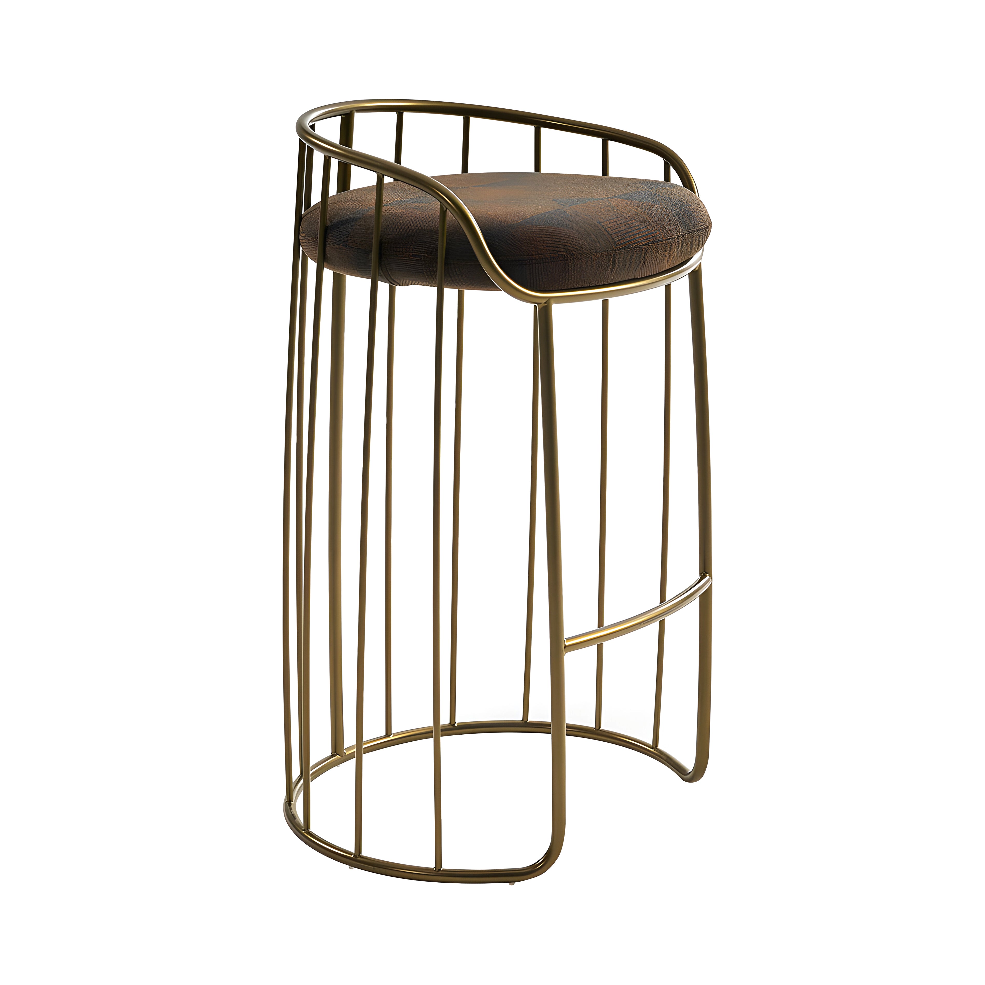Tonella Bar + Counter Stool: Bar + Curry Matt Lacquered