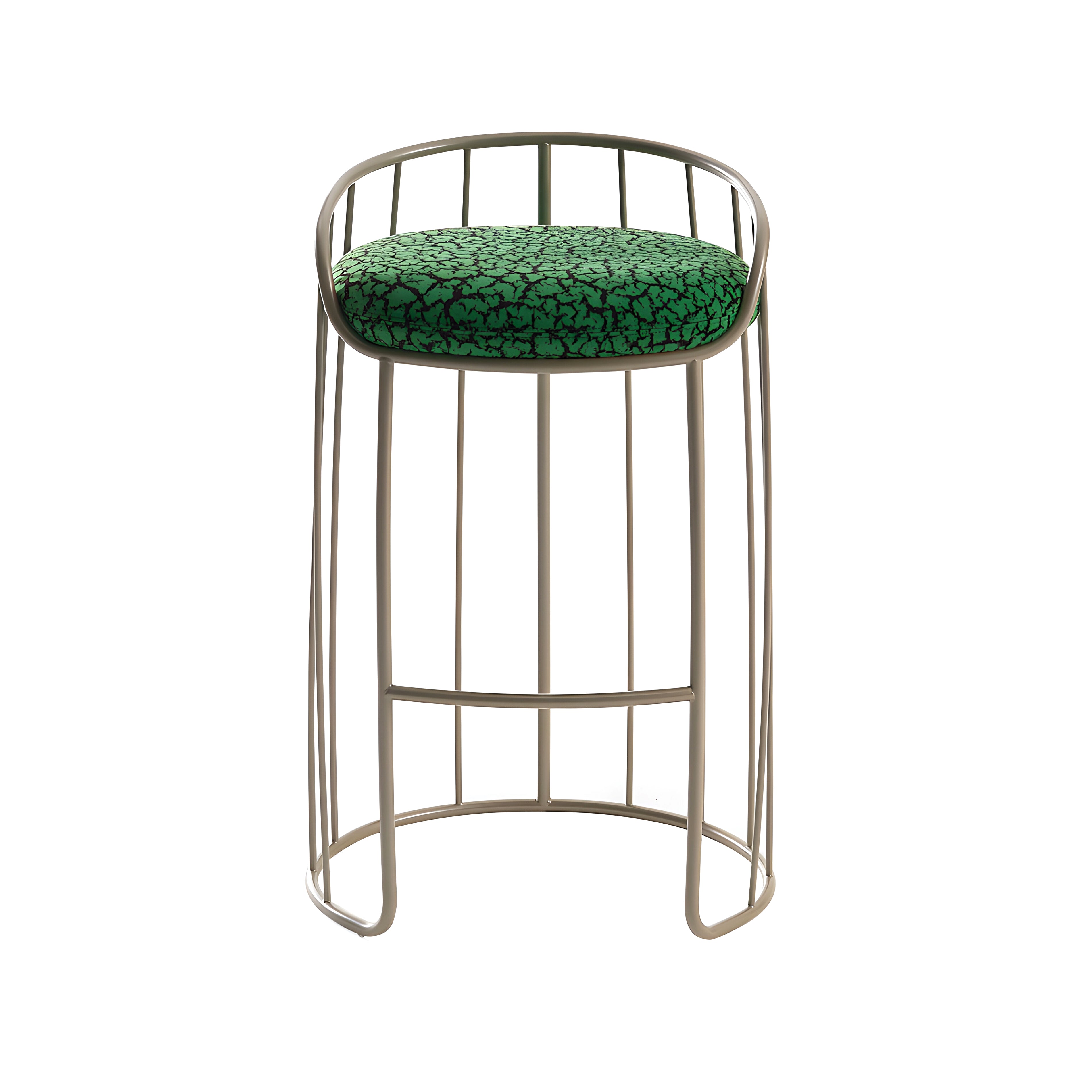 Tonella Bar + Counter Stool: Counter + Gris Seda Matt Lacquered