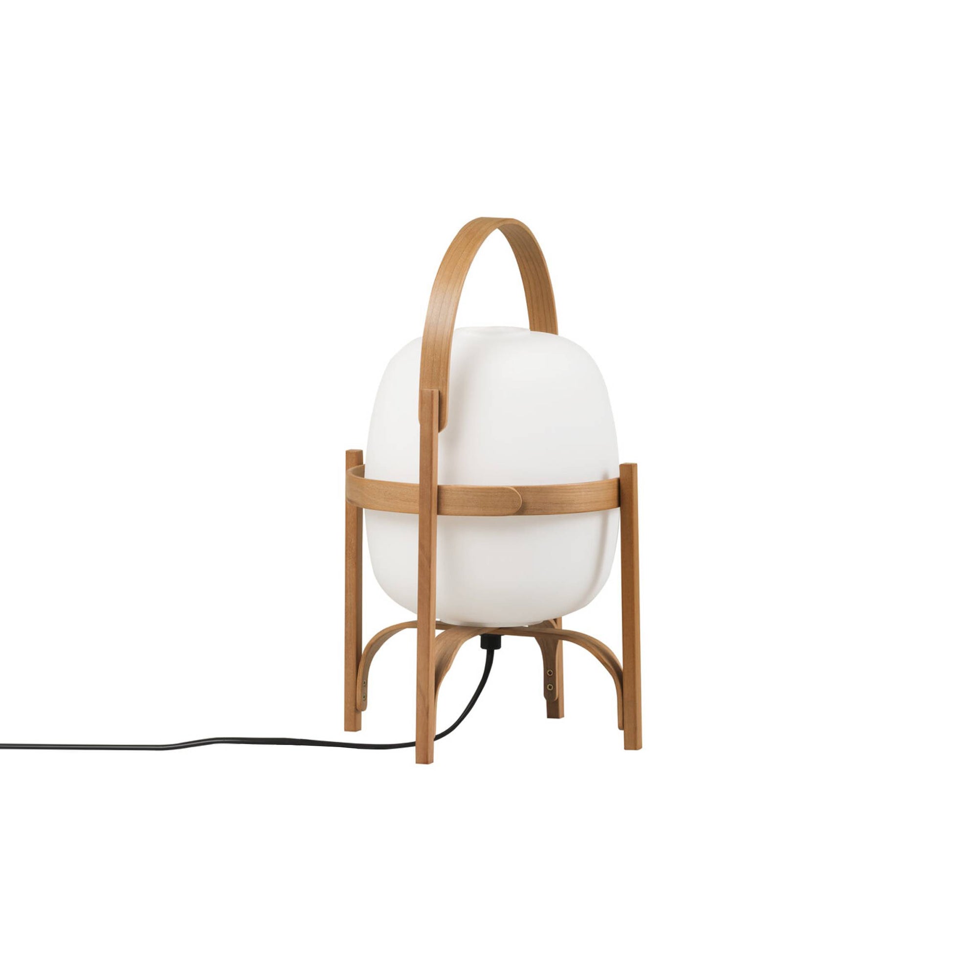 Cestita Table Lamp: White Opal Polyethylene