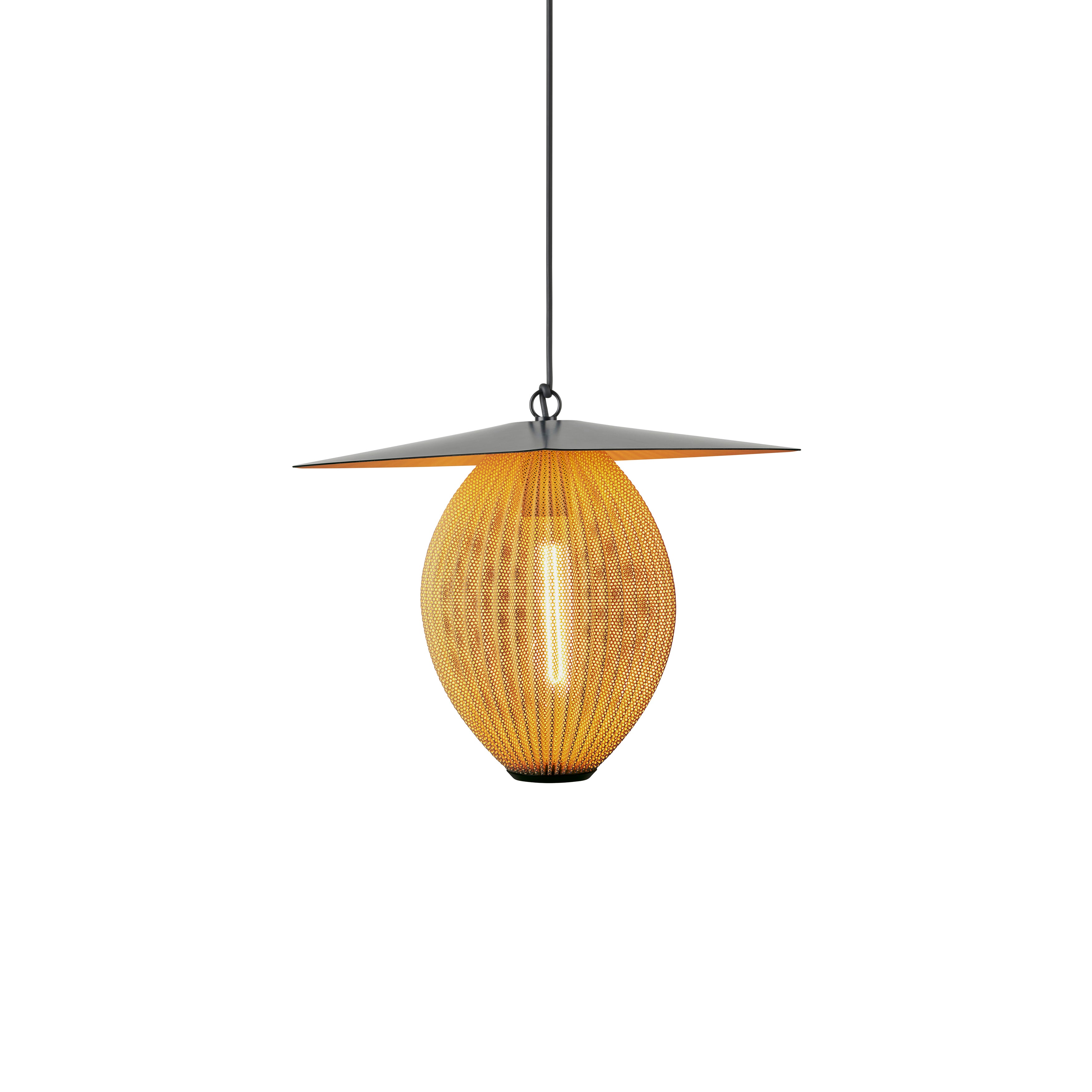 Satellite Outdoor Pendant: Mustard Gold Semi Matt