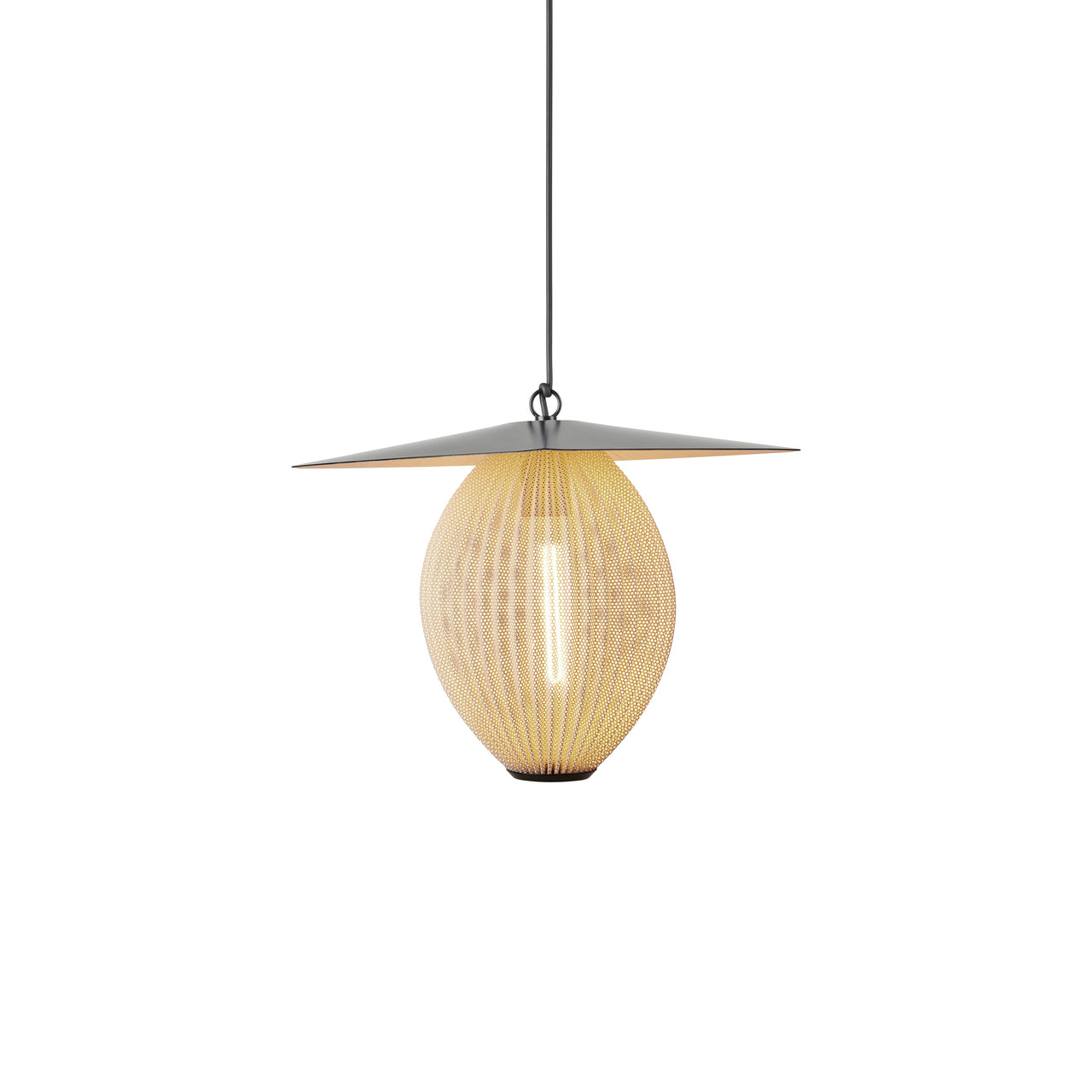 Satellite Outdoor Pendant: Cream White Semi Matt
