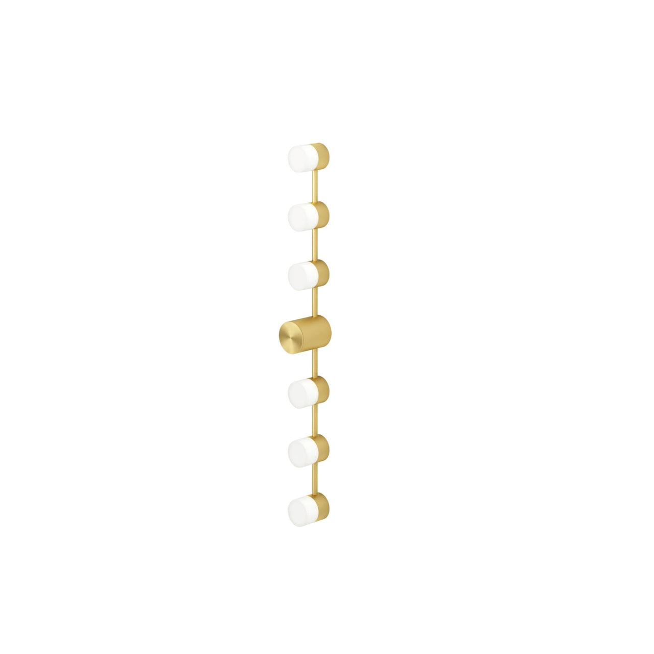 IP Backstage Wall Light: Linear 6 + Satin Brass