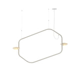 Palindrome Single Pendant: 2 Heads + Satin Nickel