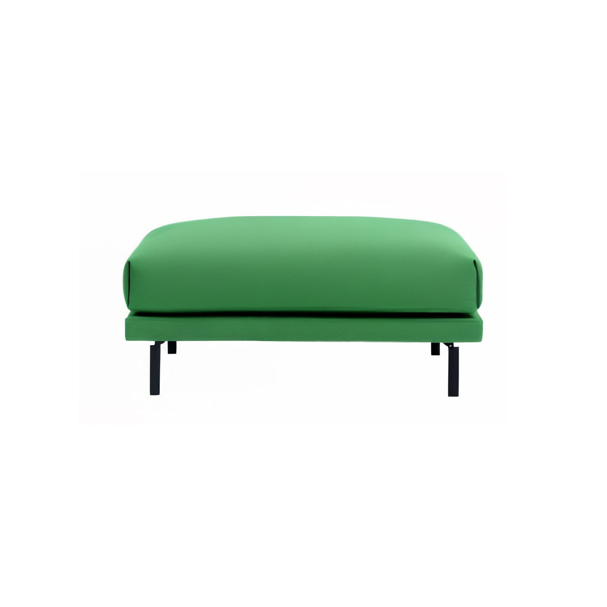 Rest Pouf: Metal Base - Upholstered