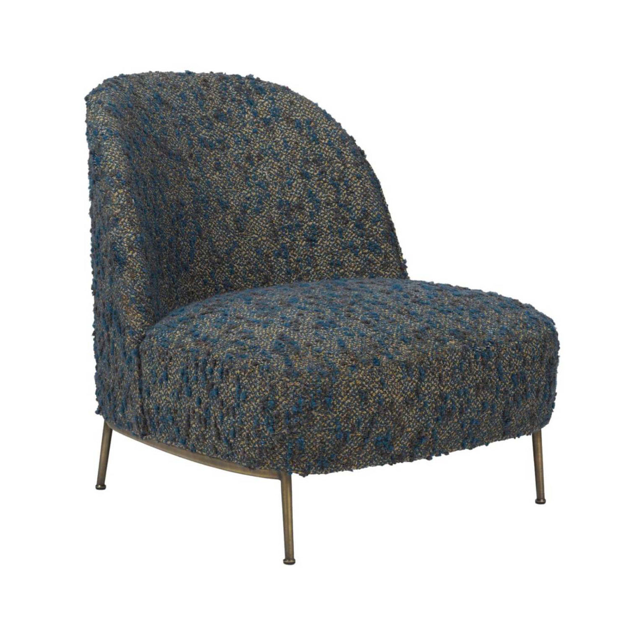 Sejour Lounge Chair: Antique Brass