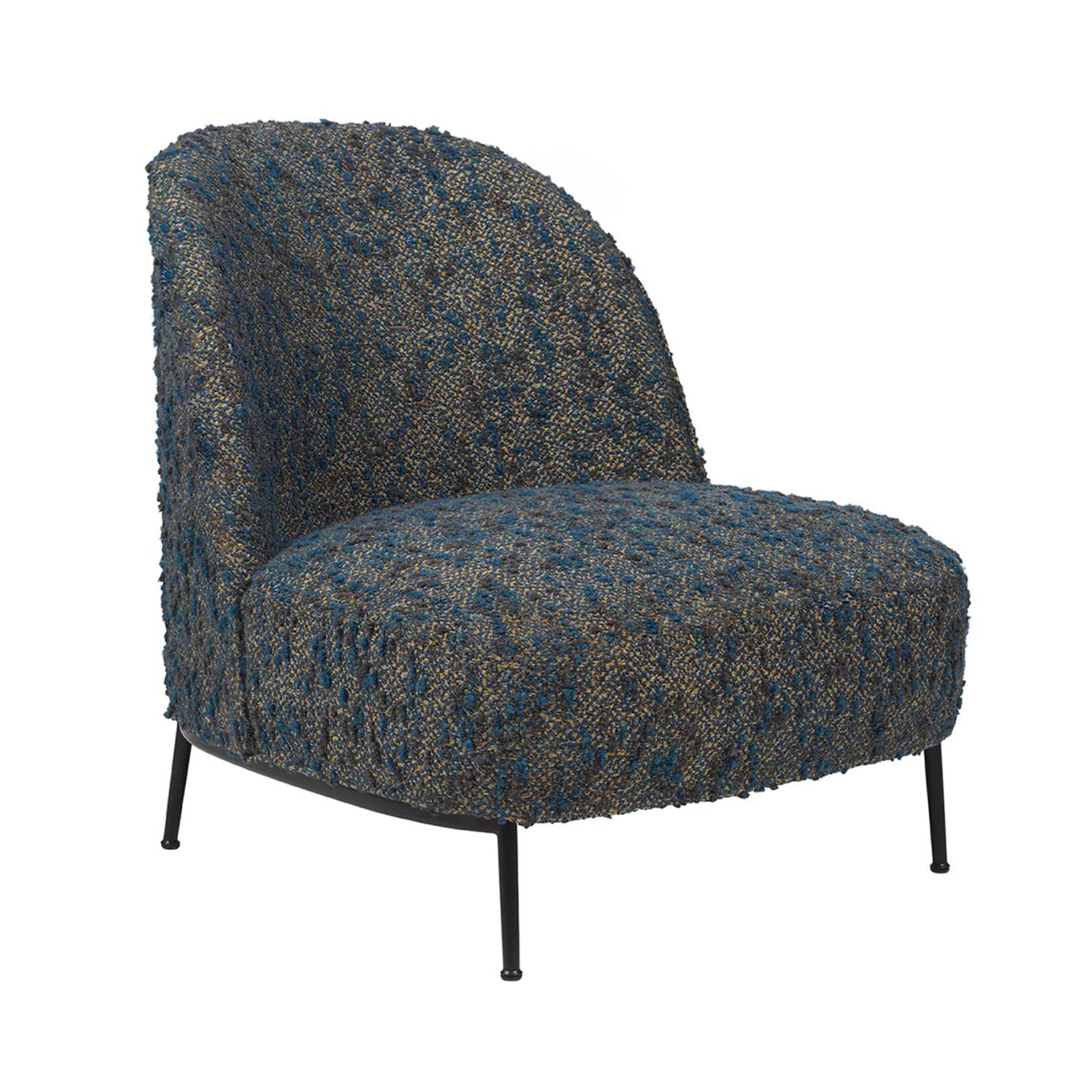 Sejour Lounge Chair: Black Semi Matt
