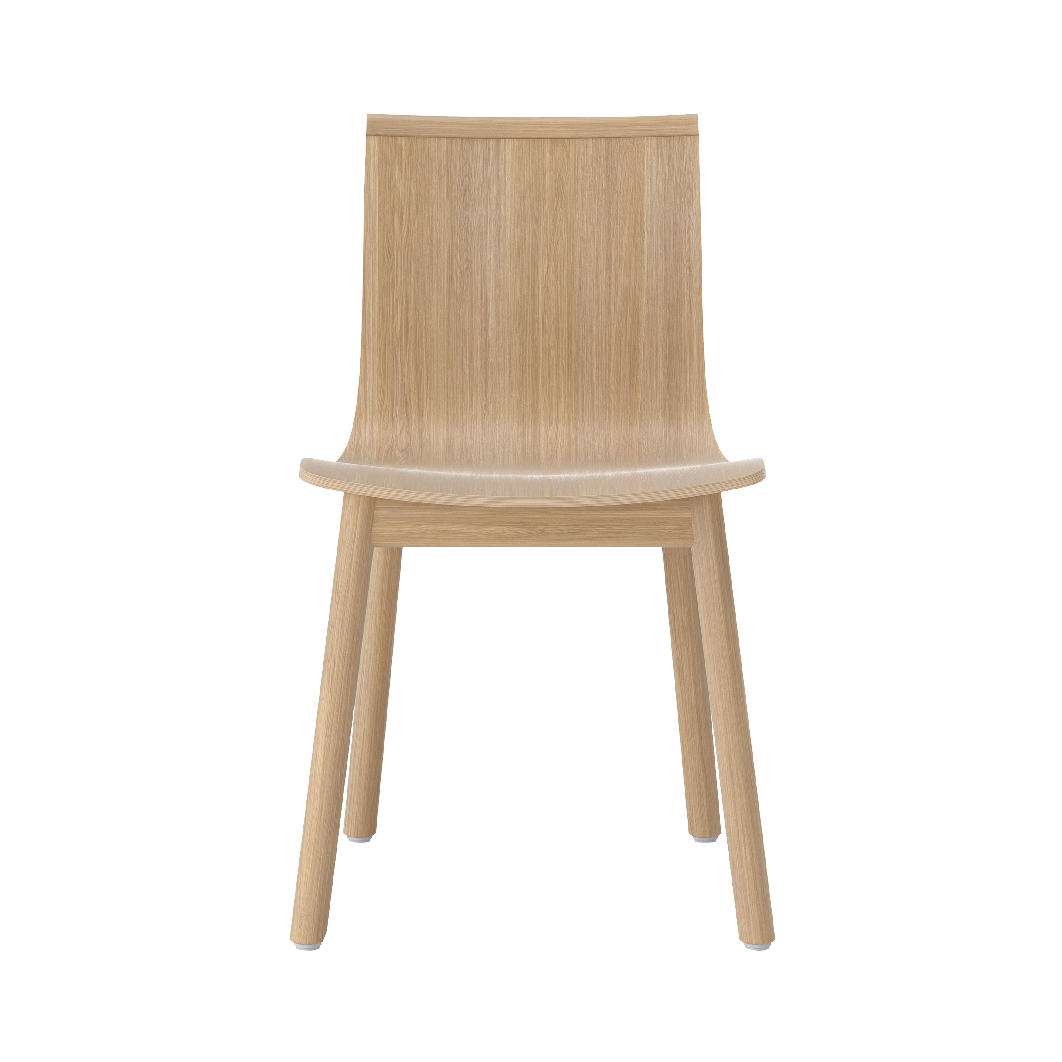 Serif Chair: Wooden Base + Natural Oak