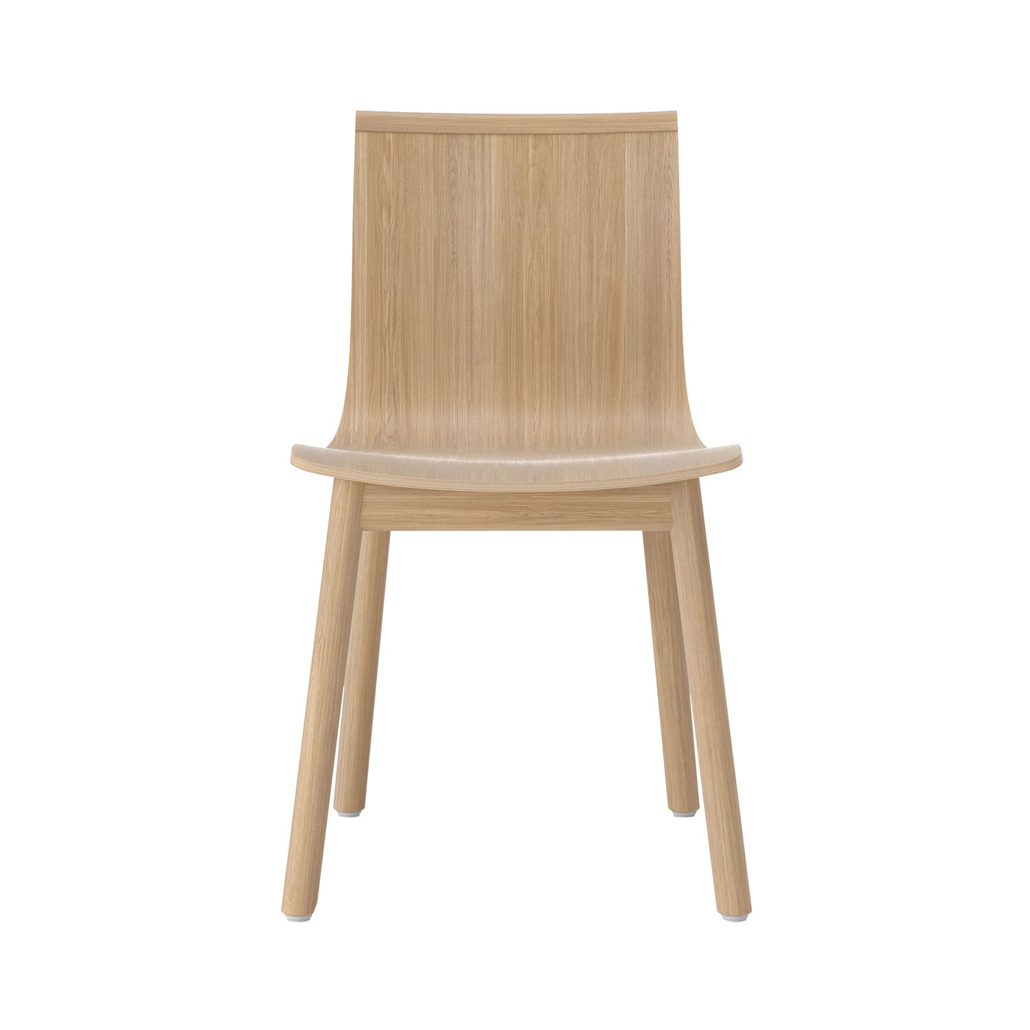 Serif Chair: Wooden Base + Natural Oak