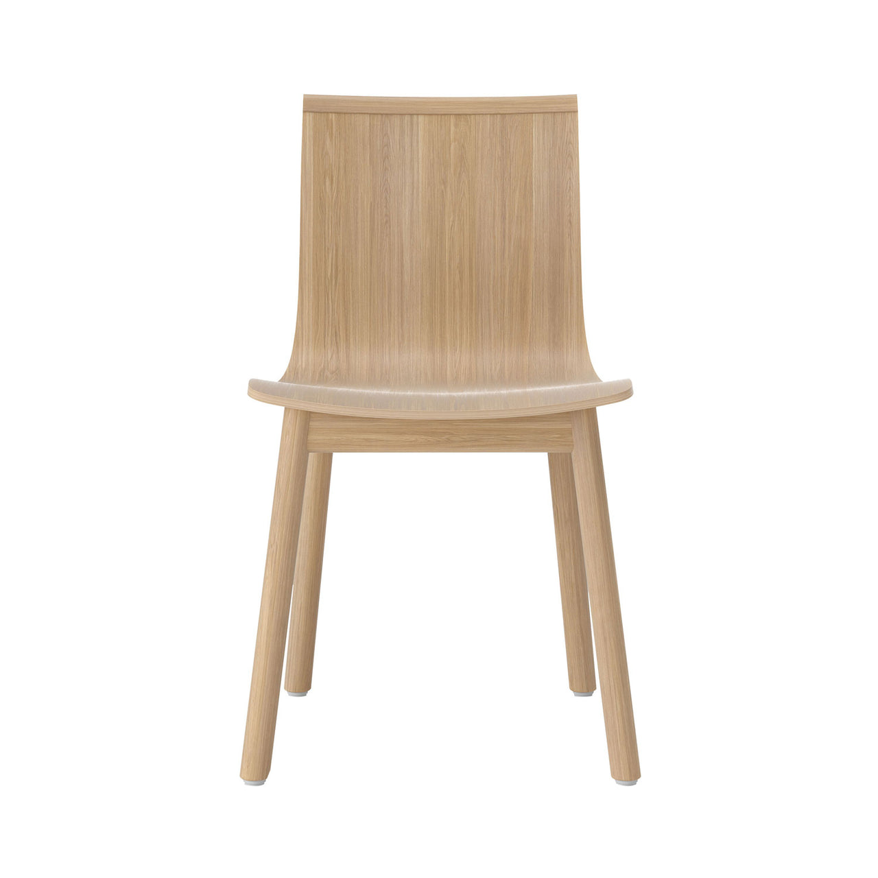 Serif Chair: Wooden Base + Natural Oak
