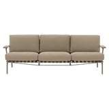 Settle Sofa: 3 Seater + Taupe + Ribbed Weave 5