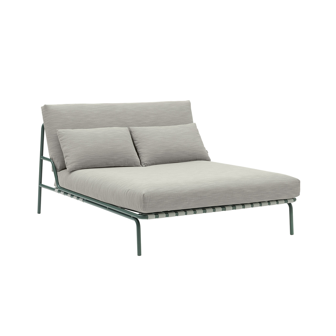 Settle Lounge Bed: Without Armrest + Ribbed Weave 2