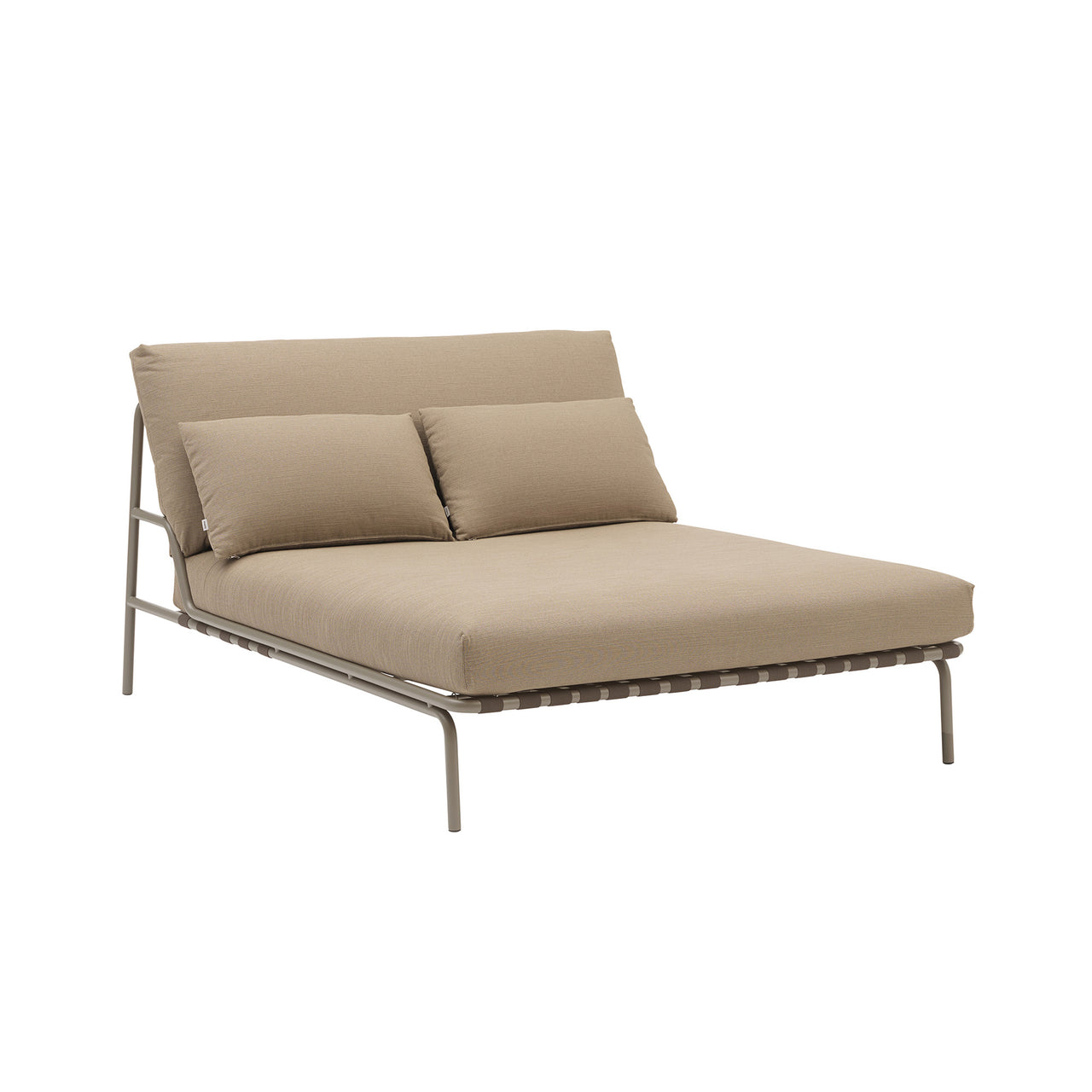 Settle Lounge Bed: Without Armrest + Ribbed Weave 2