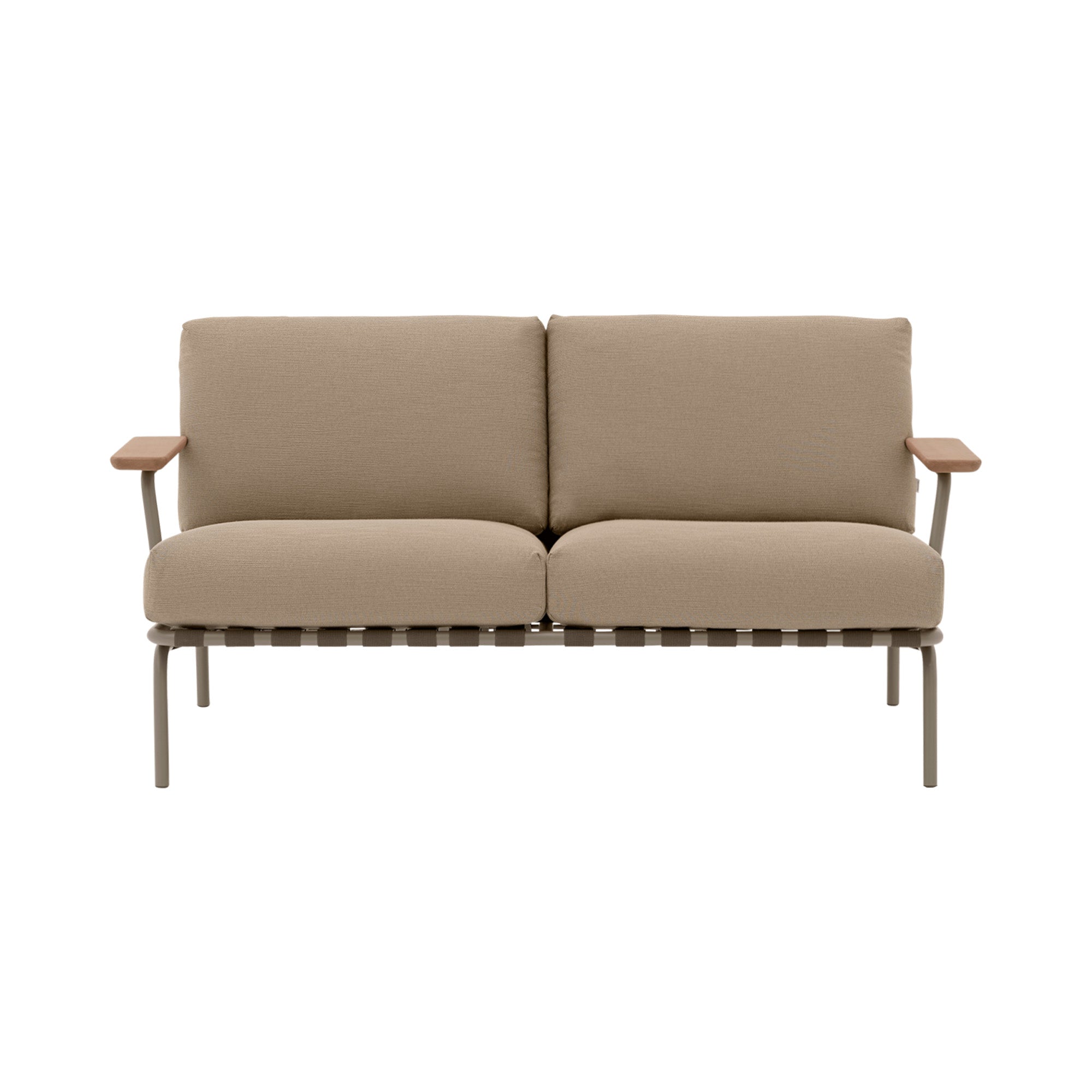 Settle Sofa: 2 Seater + With Armrest + Tapue + Ribbed Weave