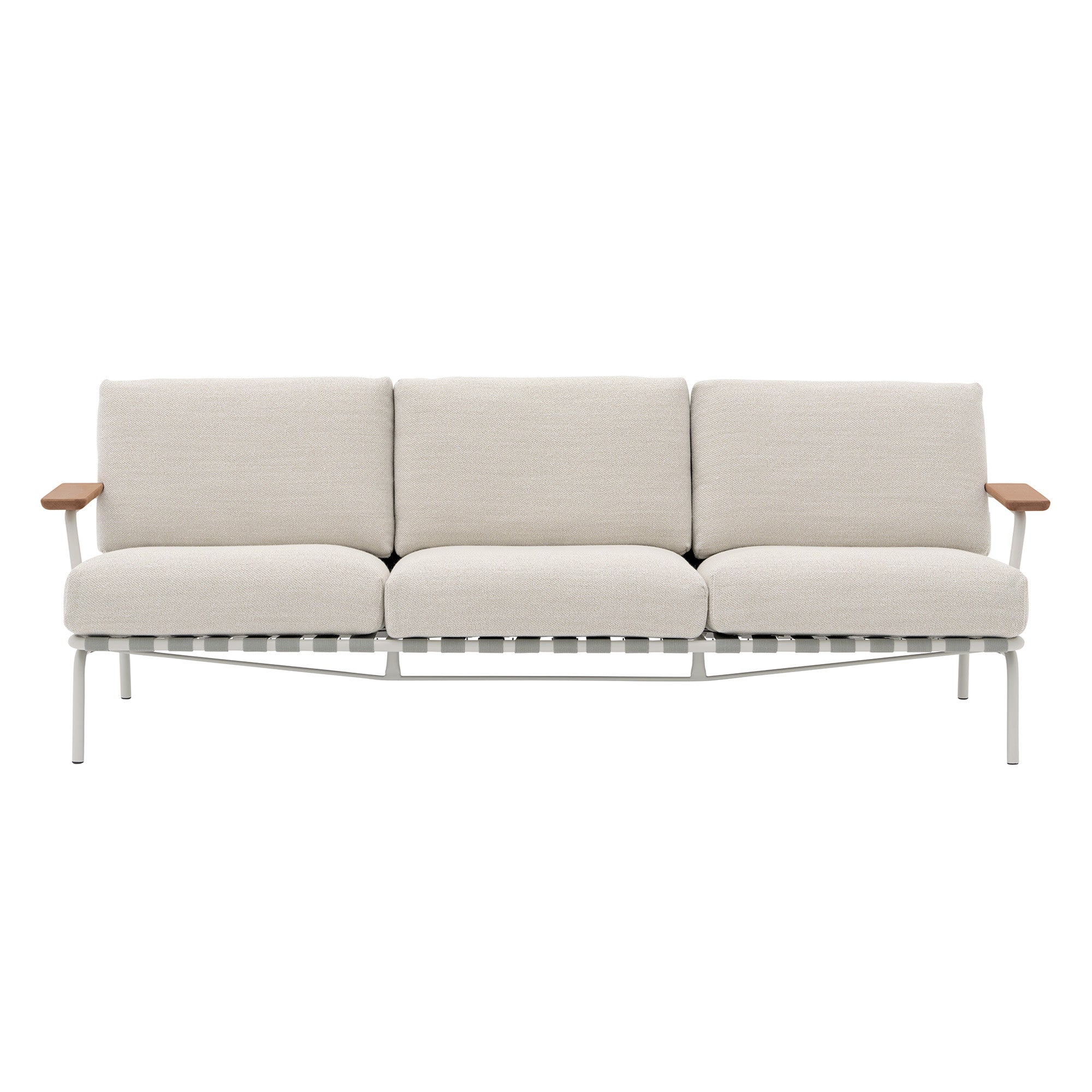 Settle Sofa: 3 Seater + With Armrest + Grey + Laze