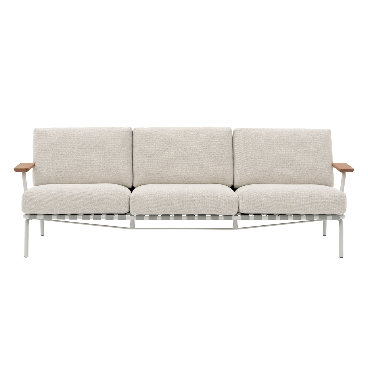 Settle Sofa: 3 Seater + With Armrest + Grey + Laze