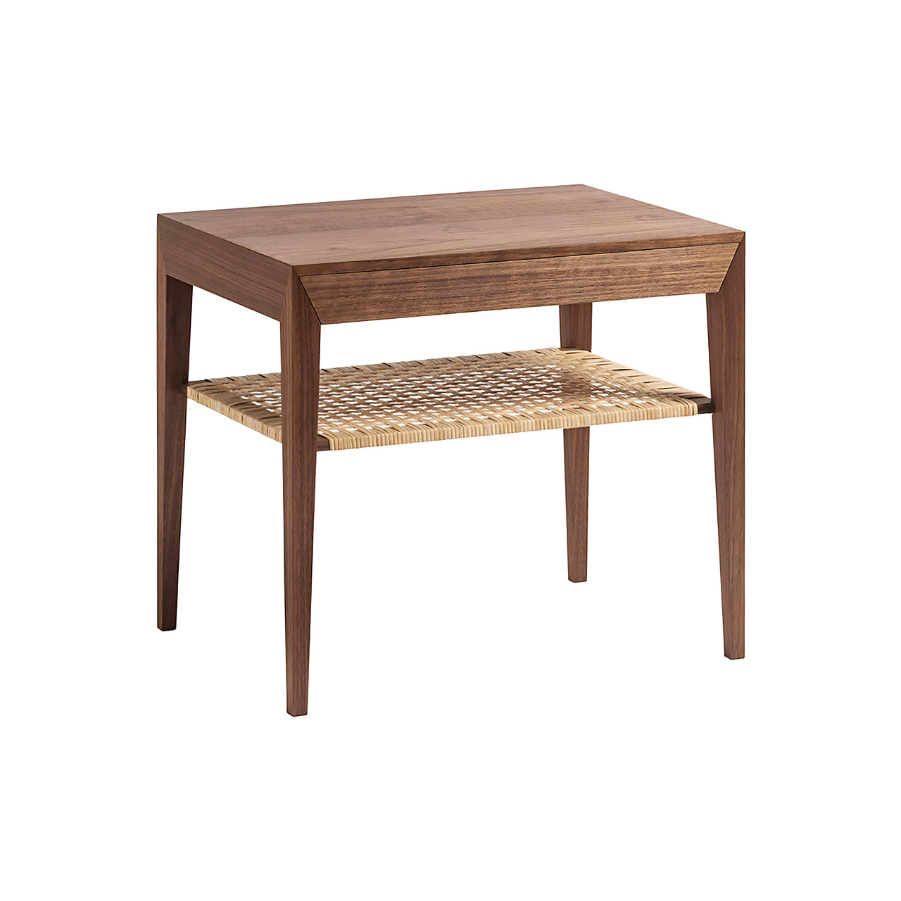Margrethe Bedside Table: Walnut