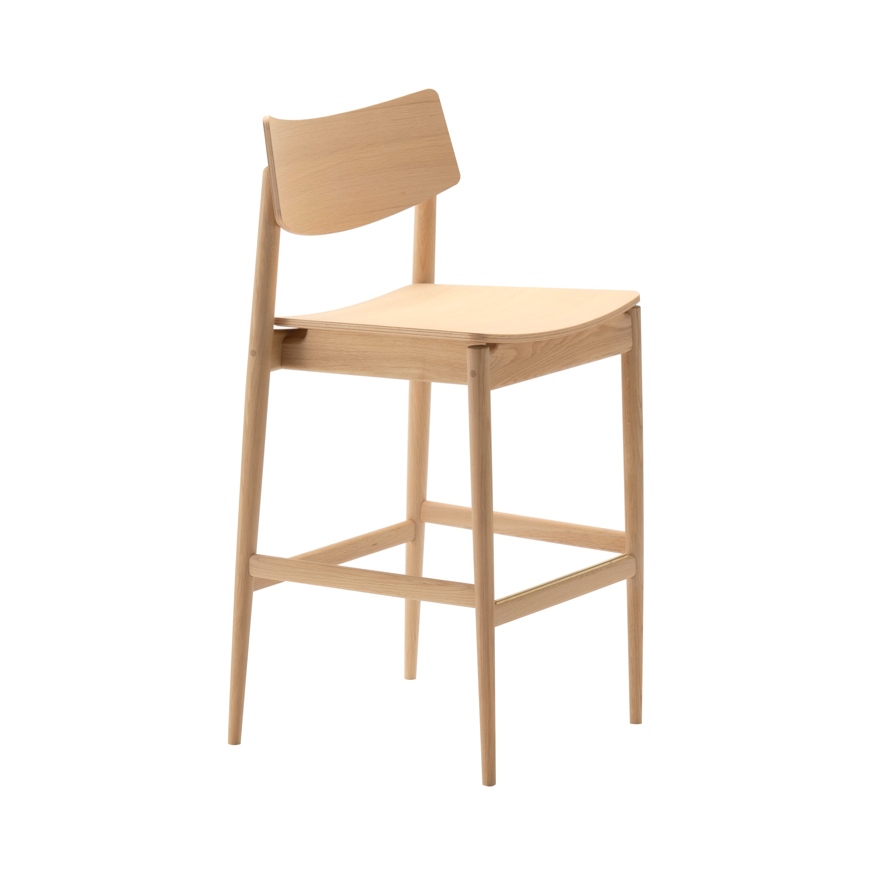 Shibuya Cafe Counter Chair A-BS01: Pure Oak