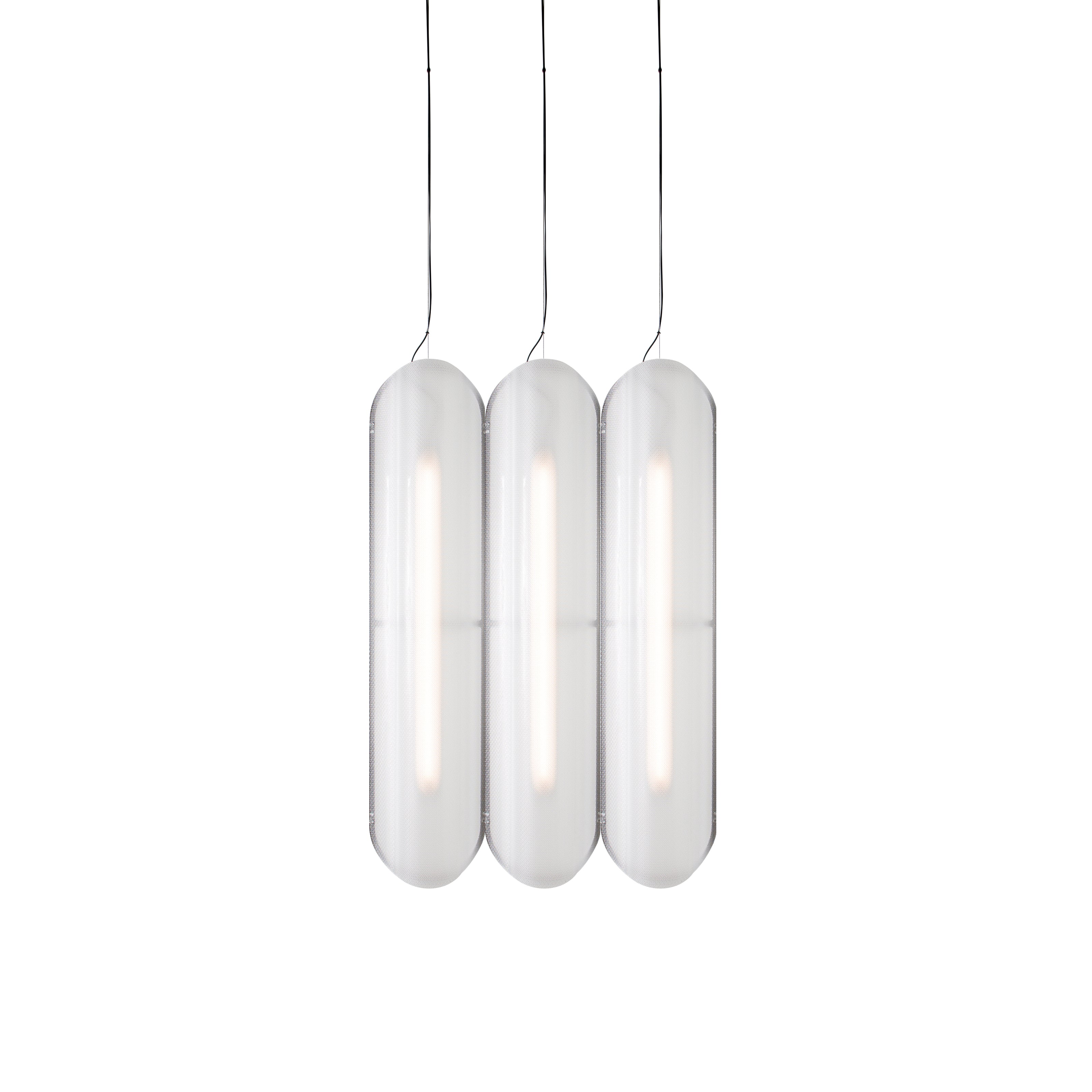 Vale System Pendant Light: Vertical + Side-to-Side + Vale 3 + Silica