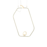 Palindrome Single Pendant: 2 Heads + Silk Grey