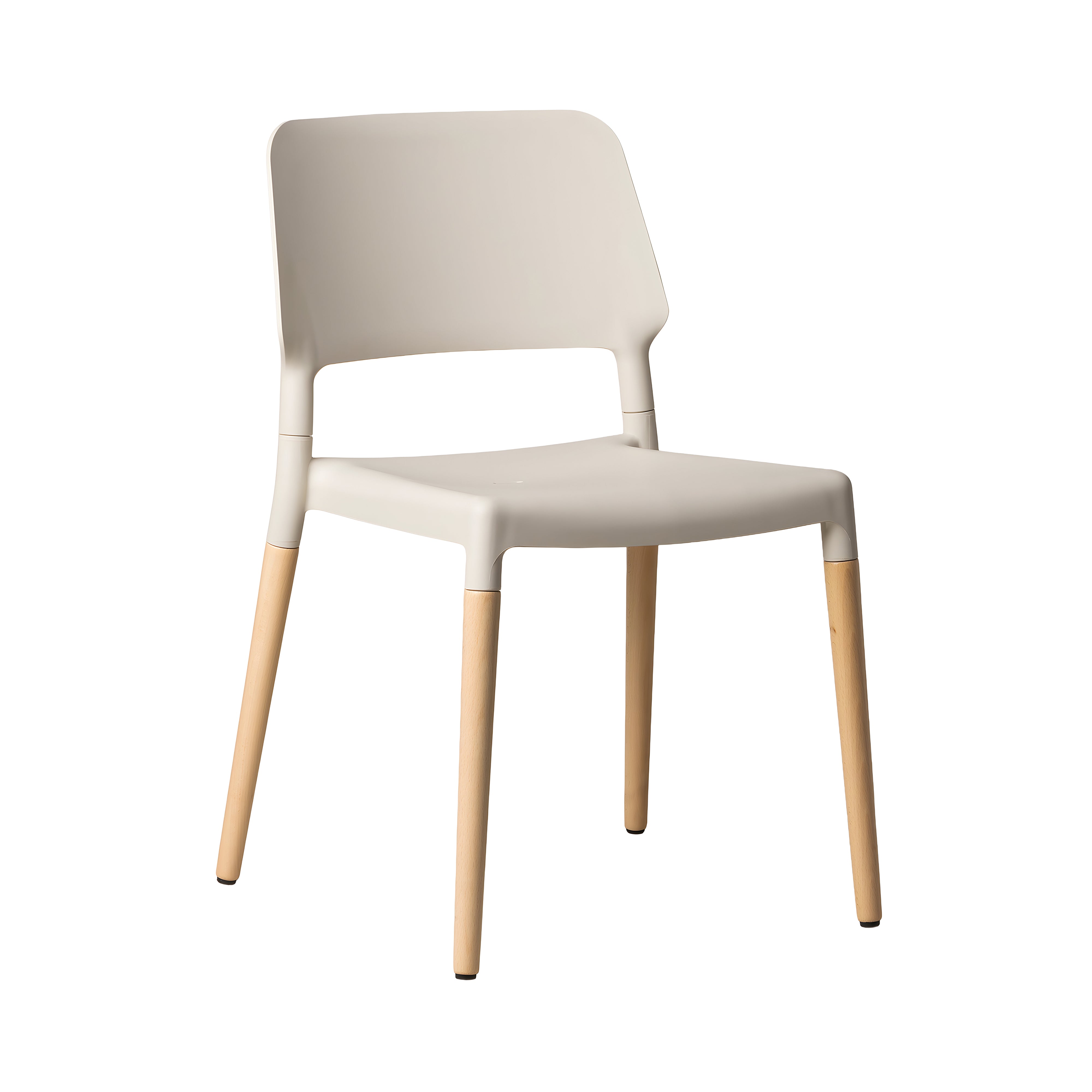 Belloch Chair: White Grey