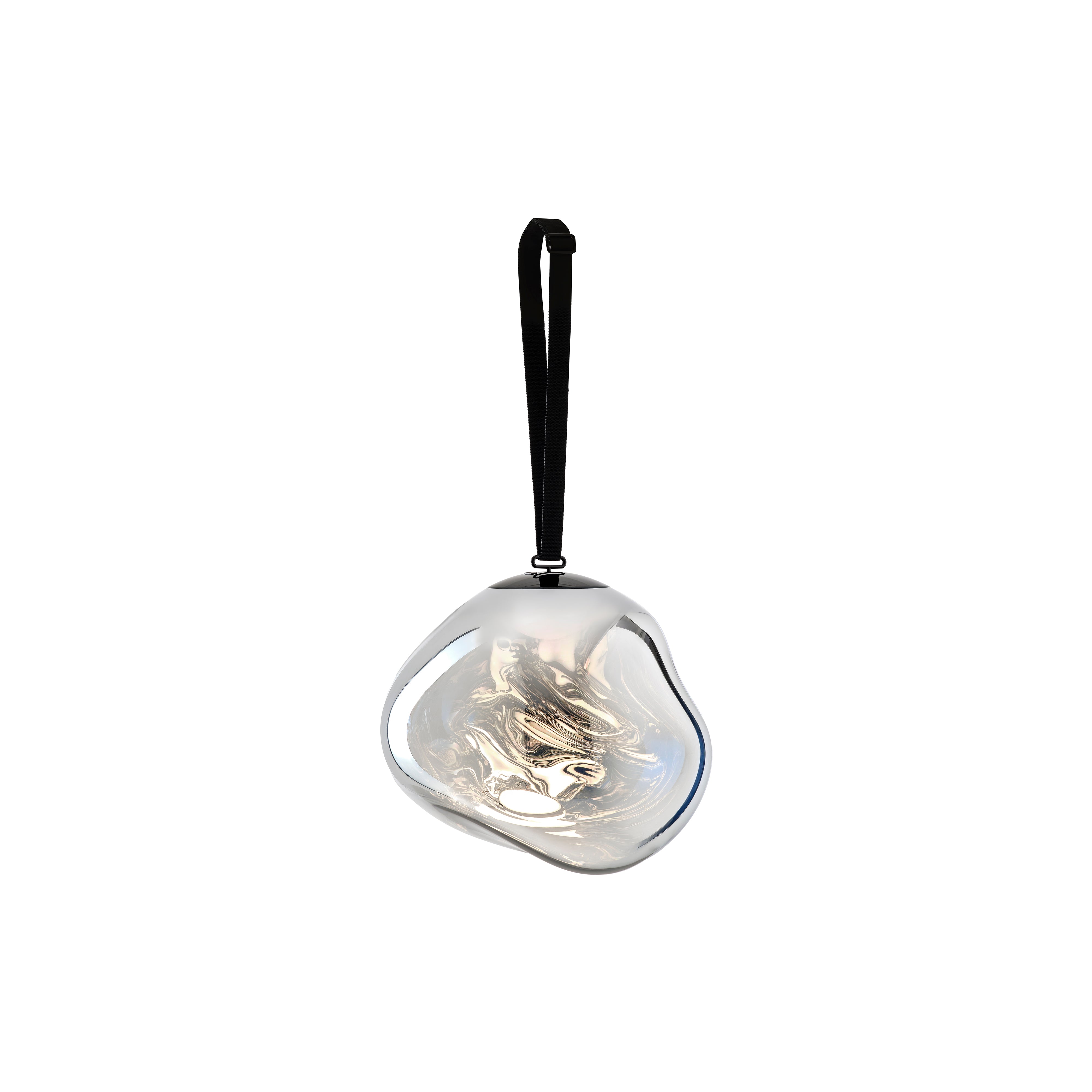 Melt Portable Floor/Hanging Lamp: Silver