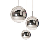 Mirror Ball Range Round Pendant System: Silver