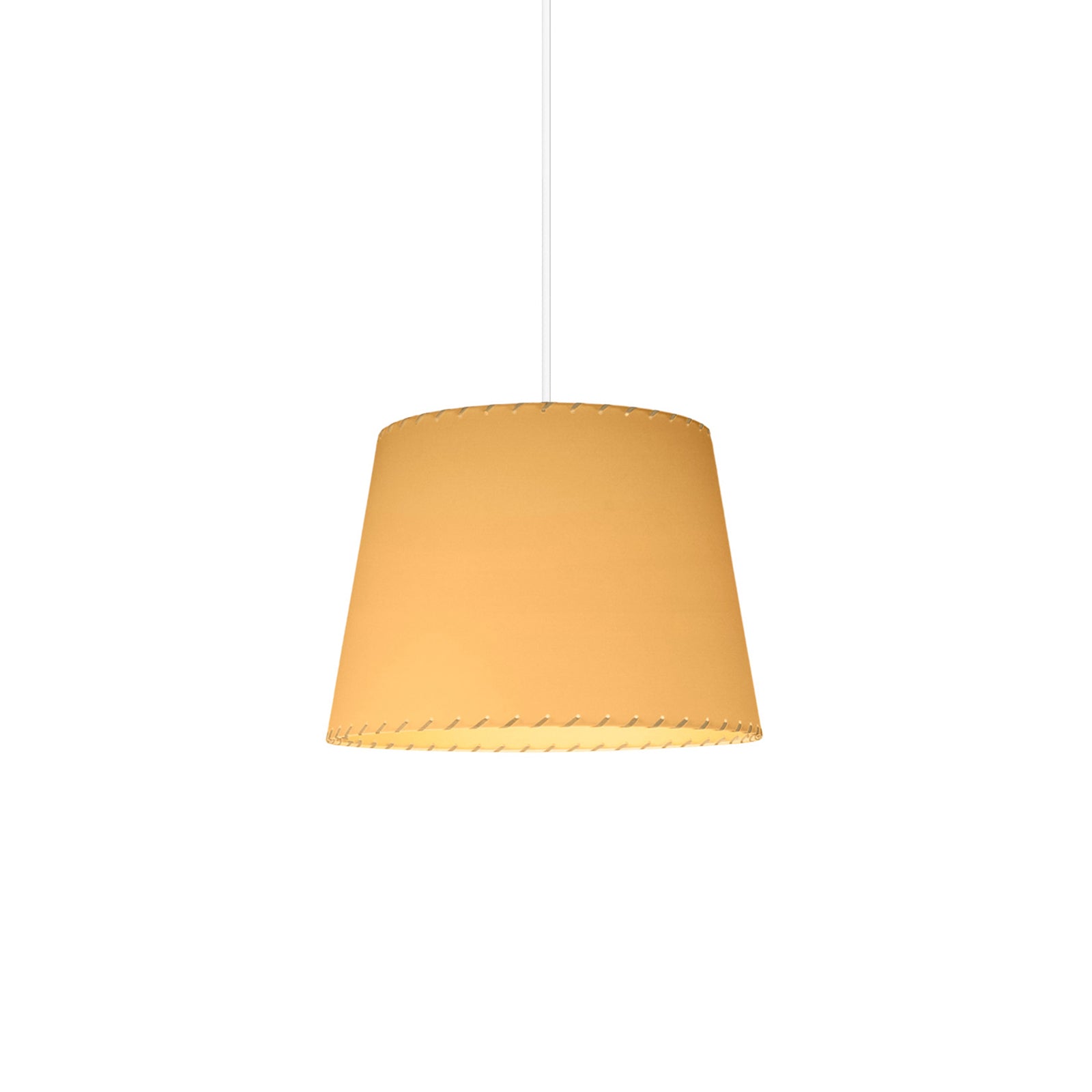 Sísísí Cónicas GT3 Pendant Lamp: Stitched Beige Parchment + White