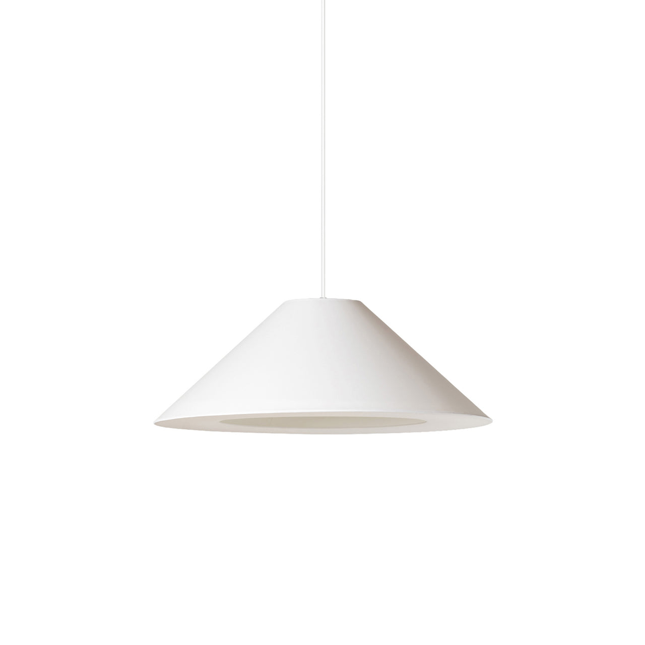 Sísísí Cónicas Planas MT5 Pendant Lamp: White + White