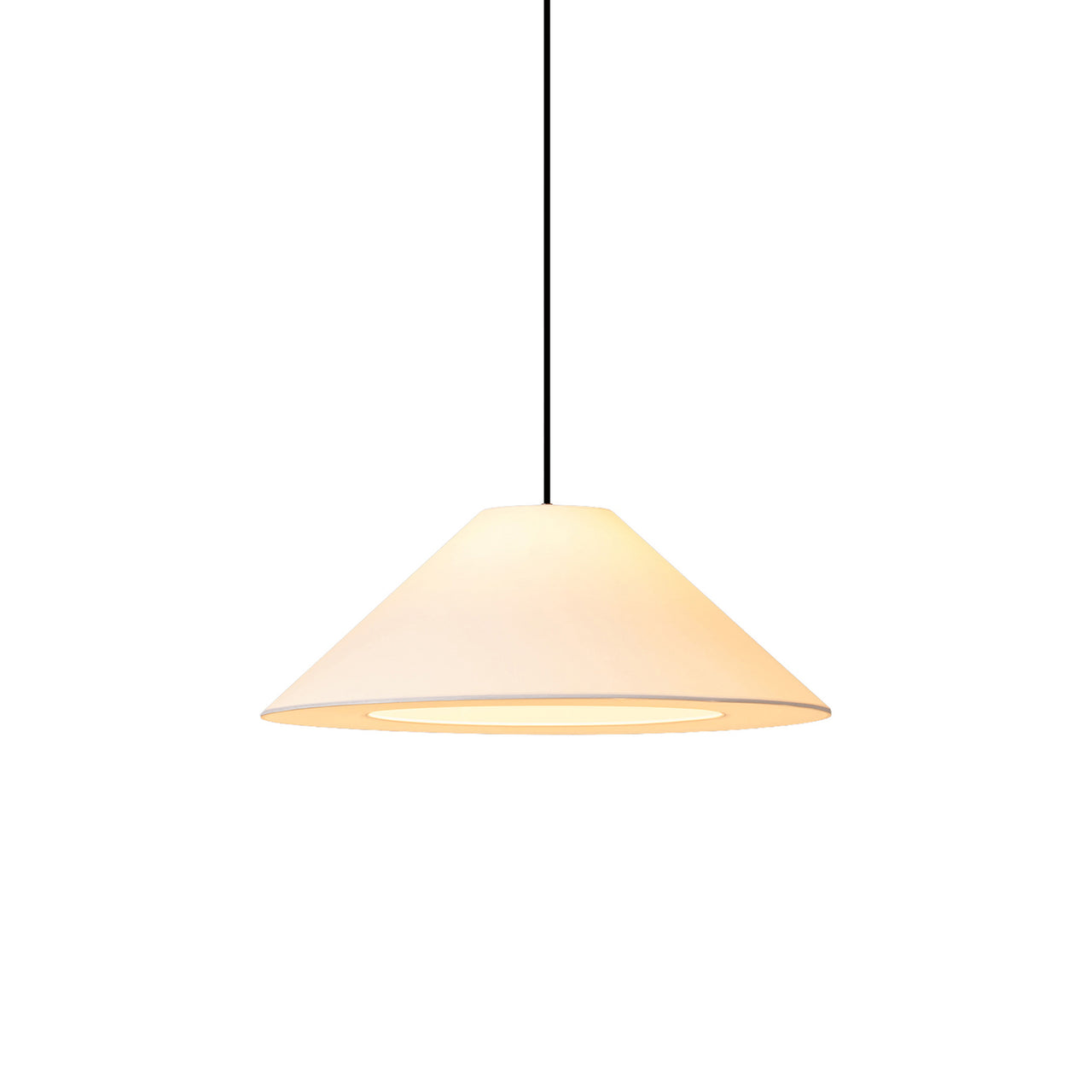 Sísísí Cónicas Planas MT5 Pendant Lamp: White + Black