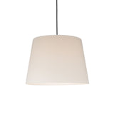 Sísísí Cónicas GT1 Pendant Lamp: White Linen + Black