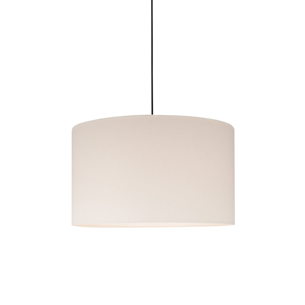 Sisisi Cilindricas GT2 Pendant Lamp: White Linen + Black