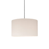 Sisisi Cilindricas GT2 Pendant Lamp: White Linen + Black