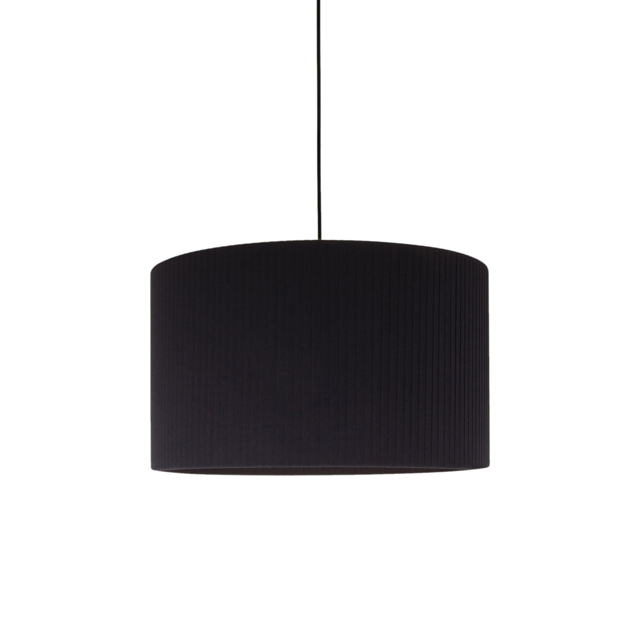 Sisisi Cilindricas GT2 Pendant Lamp: Black + Black