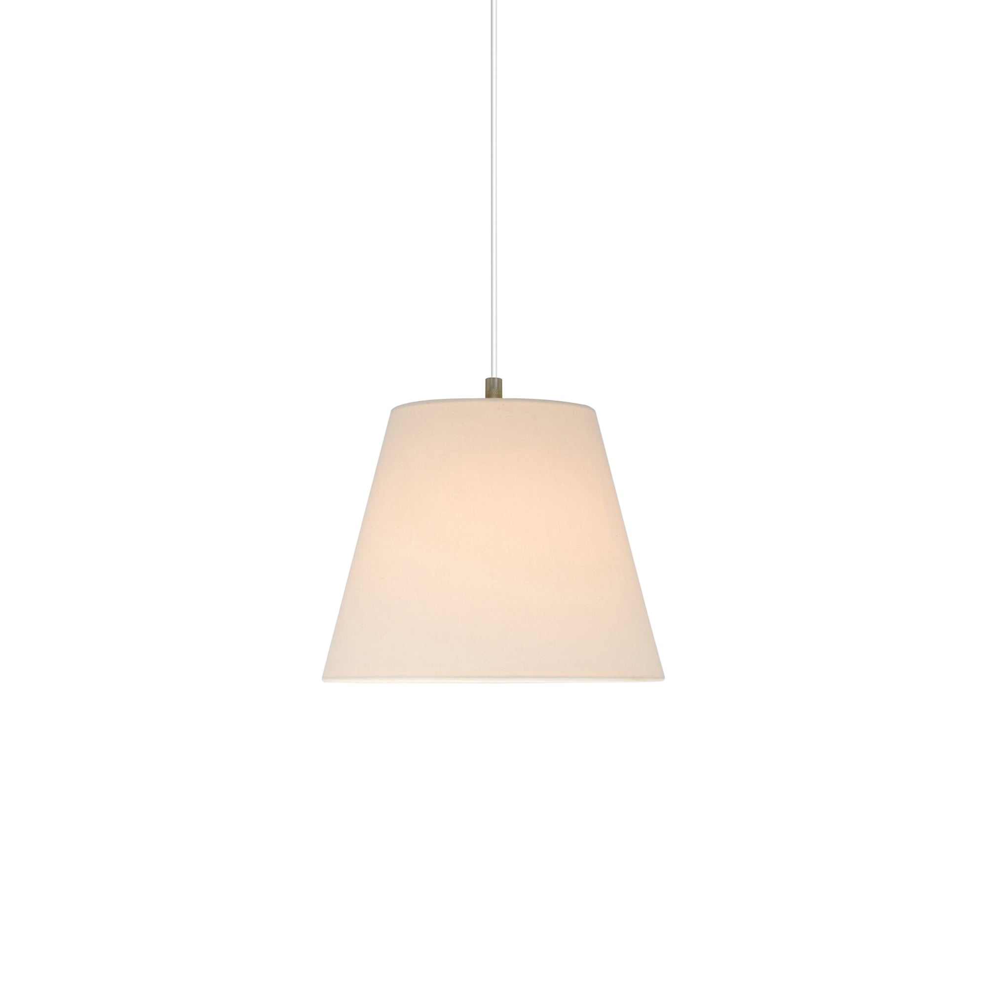 Sísísí Cónicas MT1 Pendant Lamp: White Linen + White