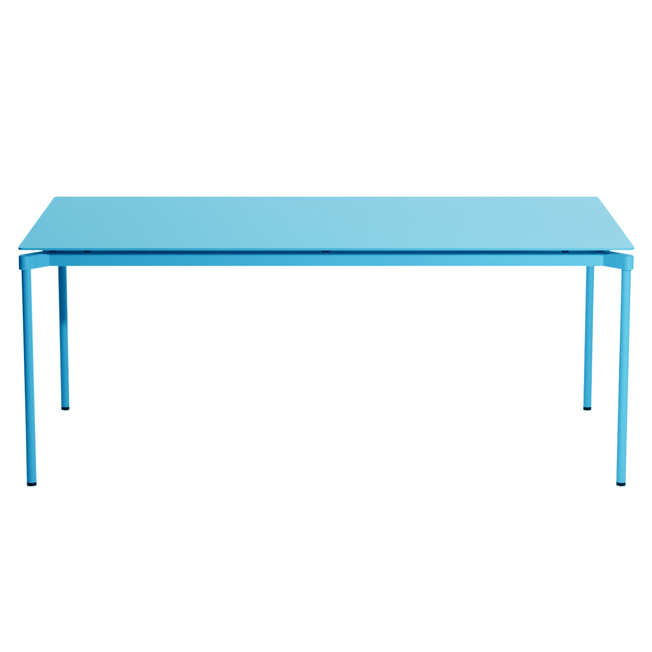 Fromme Dining Table: Rectangle + Sky Blue