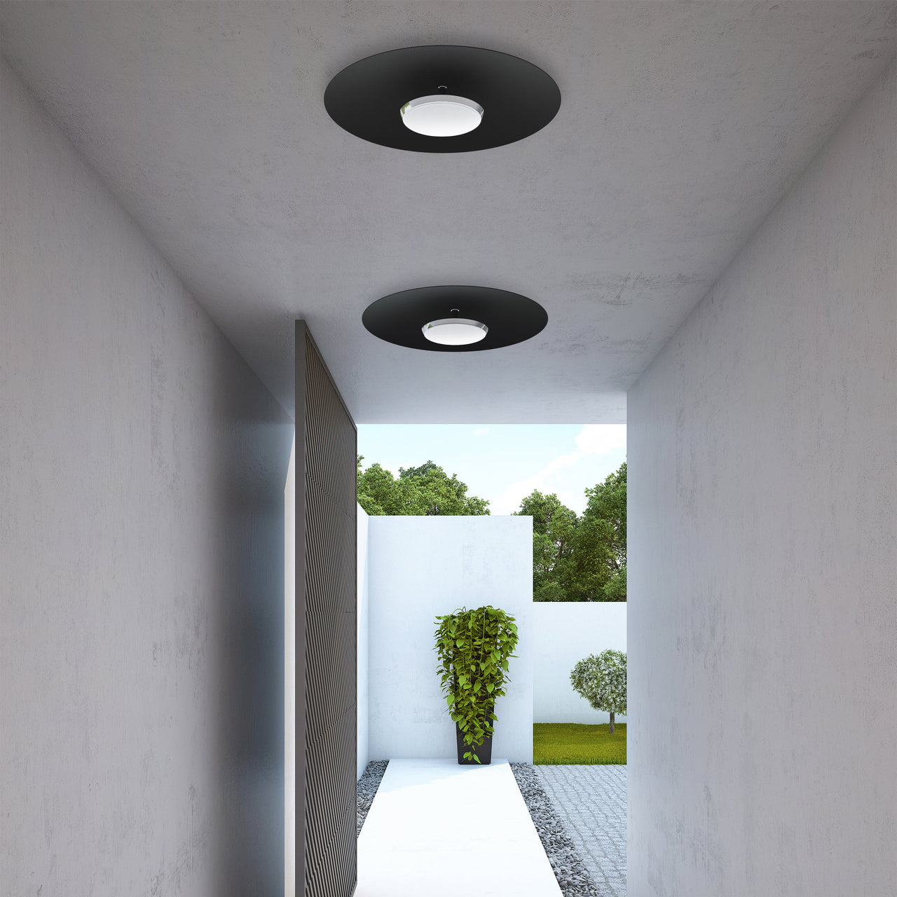 Sky Dome Flush Ceiling/Wall Lamp: LS