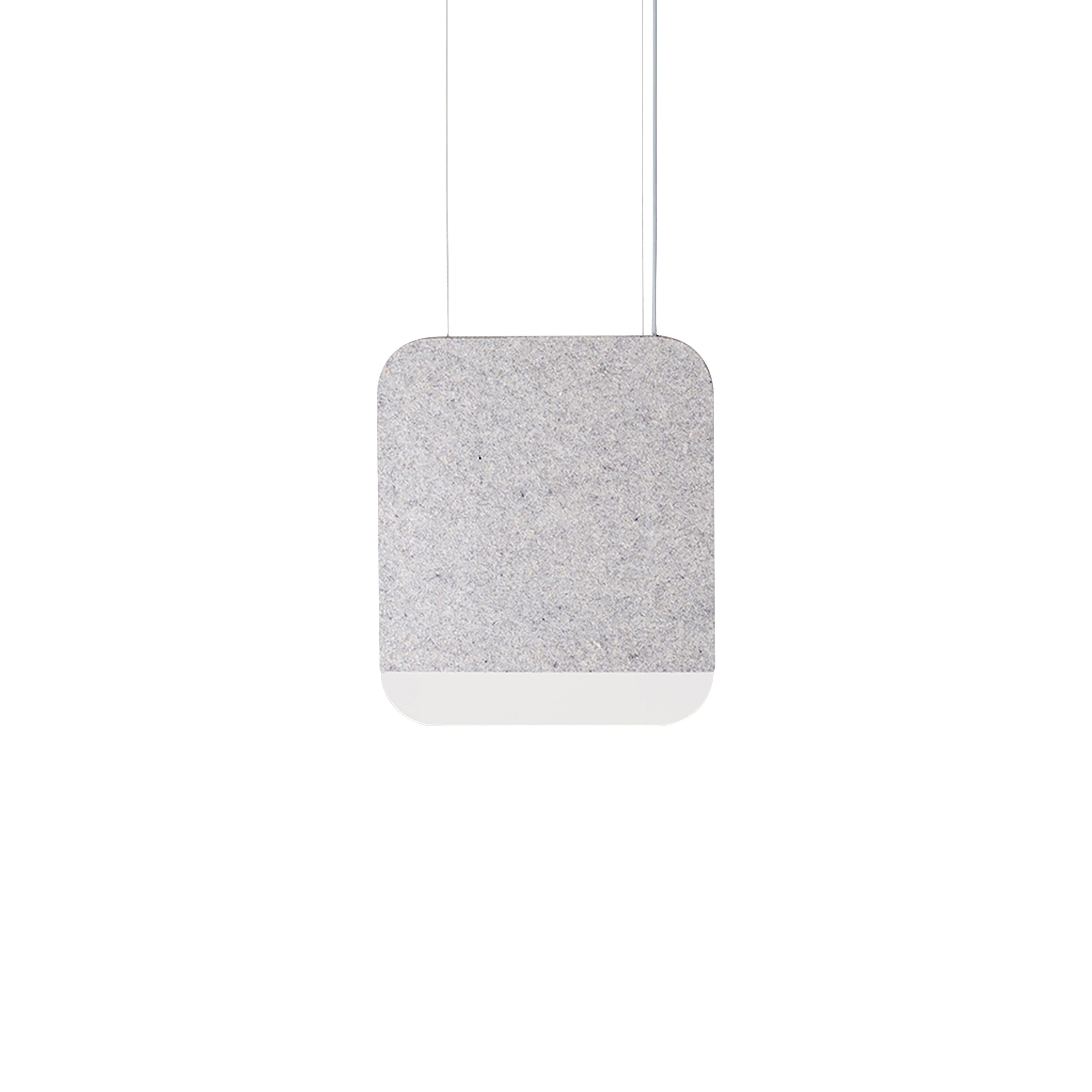 Slab 30 Pendant Light: Grey Wool