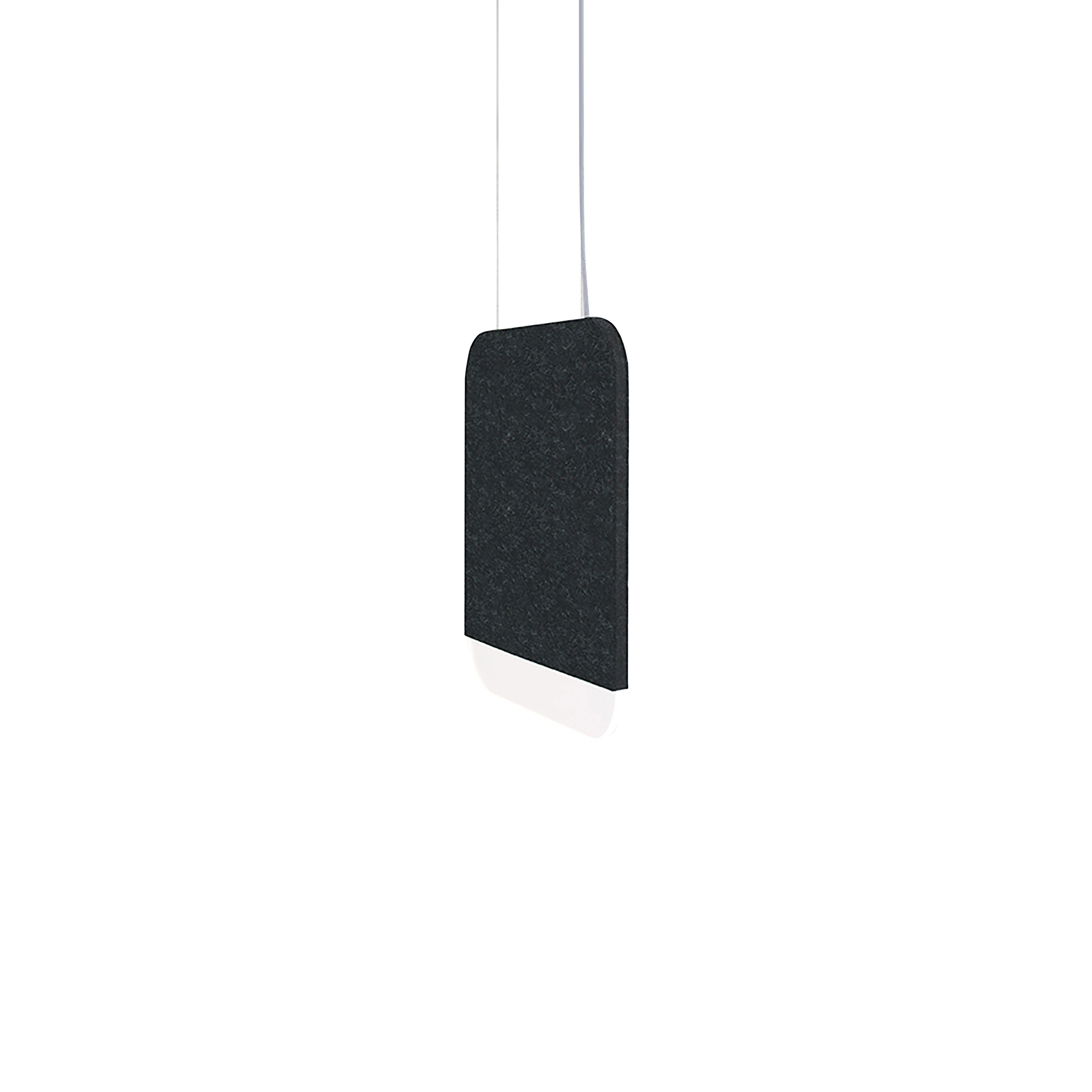 Slab 30 Pendant Light: Black Wool