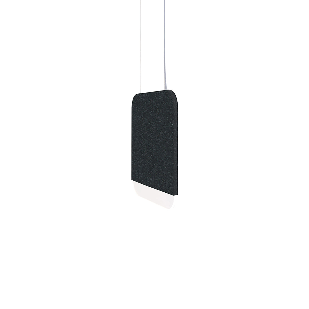 Slab 30 Pendant Light: Black Wool