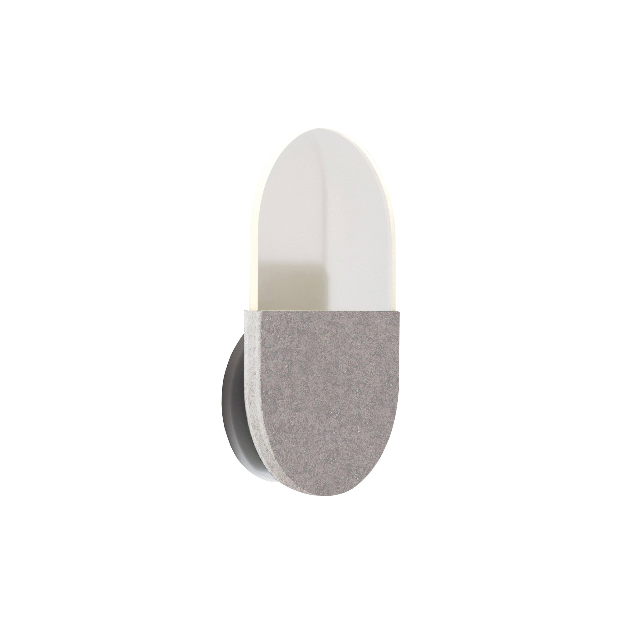 Slab Wall Lamp: Grey Wool