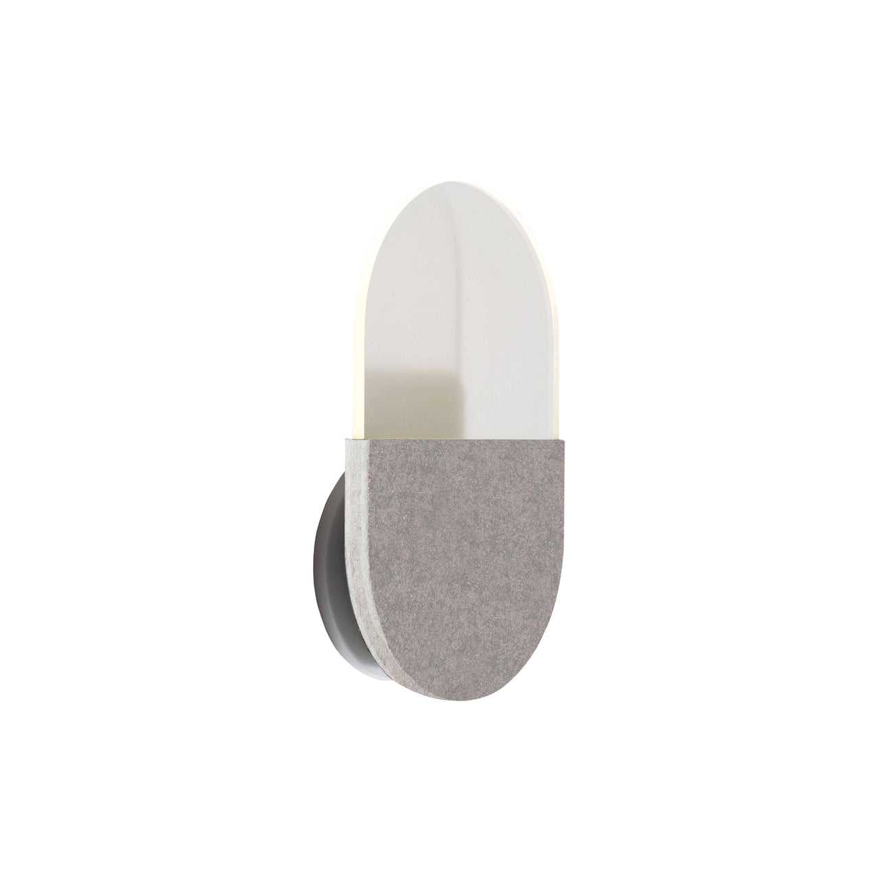 Slab Wall Lamp: Grey Wool