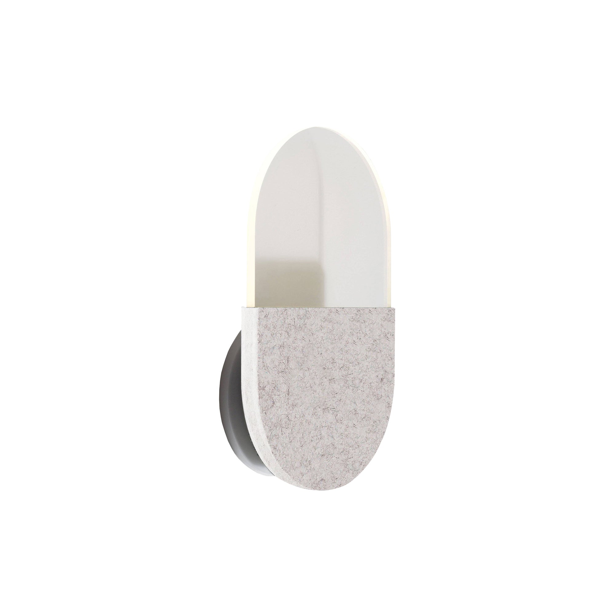 Slab Wall Lamp: White Wool