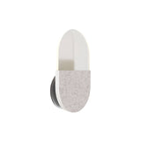 Slab Wall Lamp: White Wool