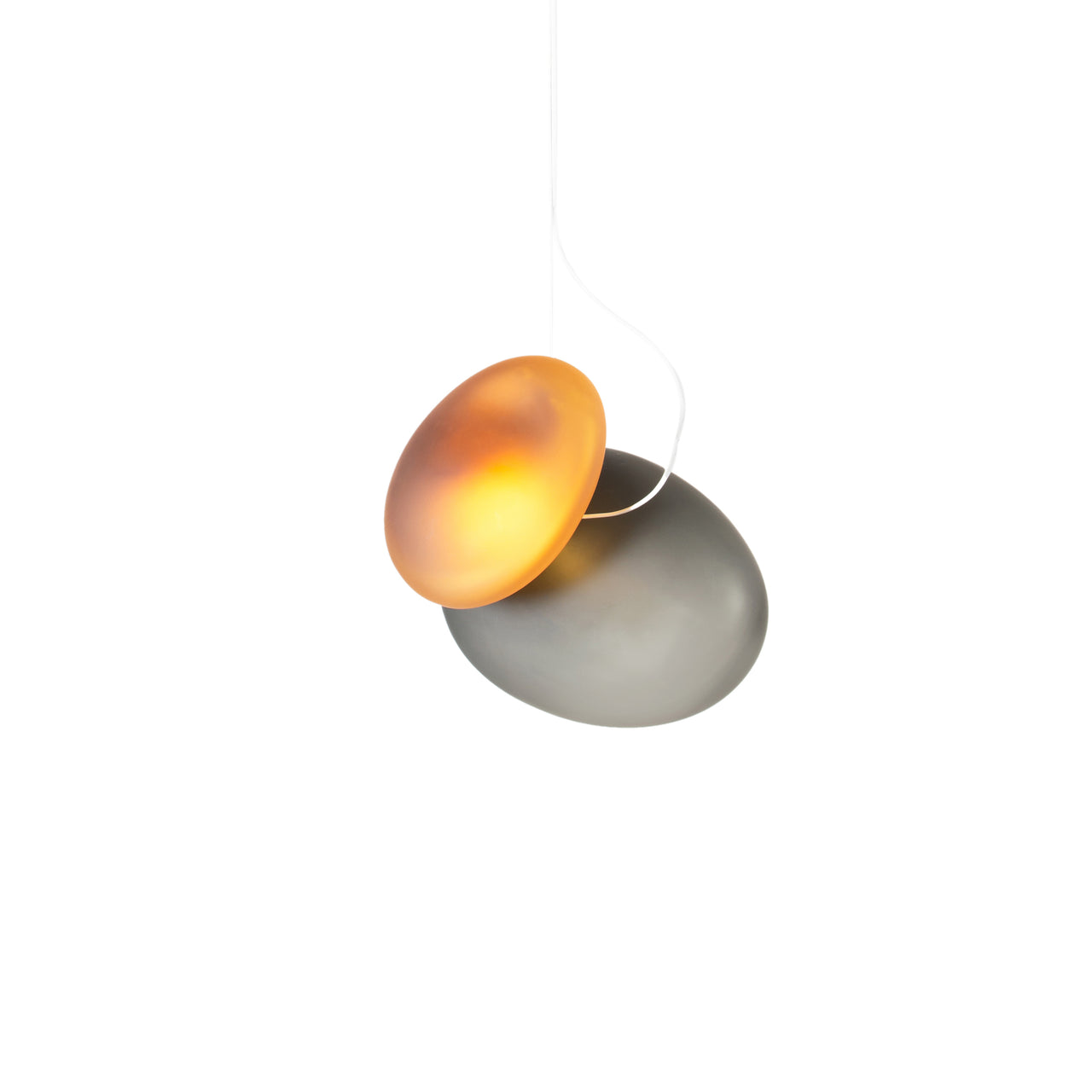 Pebble Pendant Light: A + Slate + Citrine