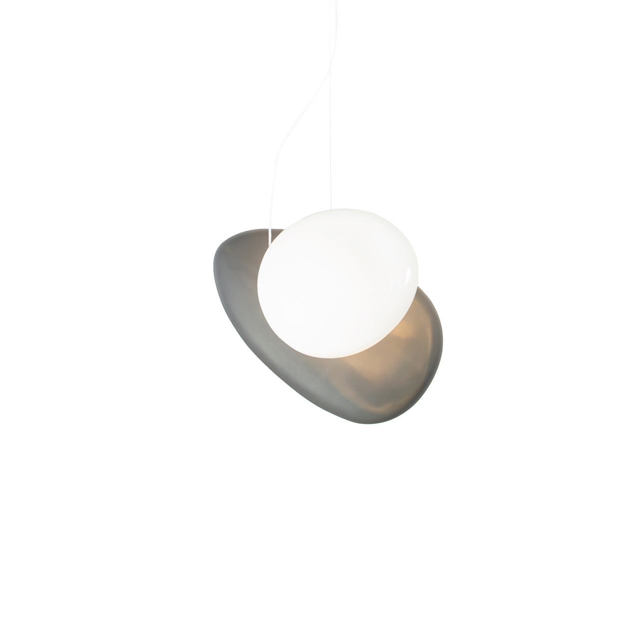 Pebble Pendant Light: B + Pearl + Slate