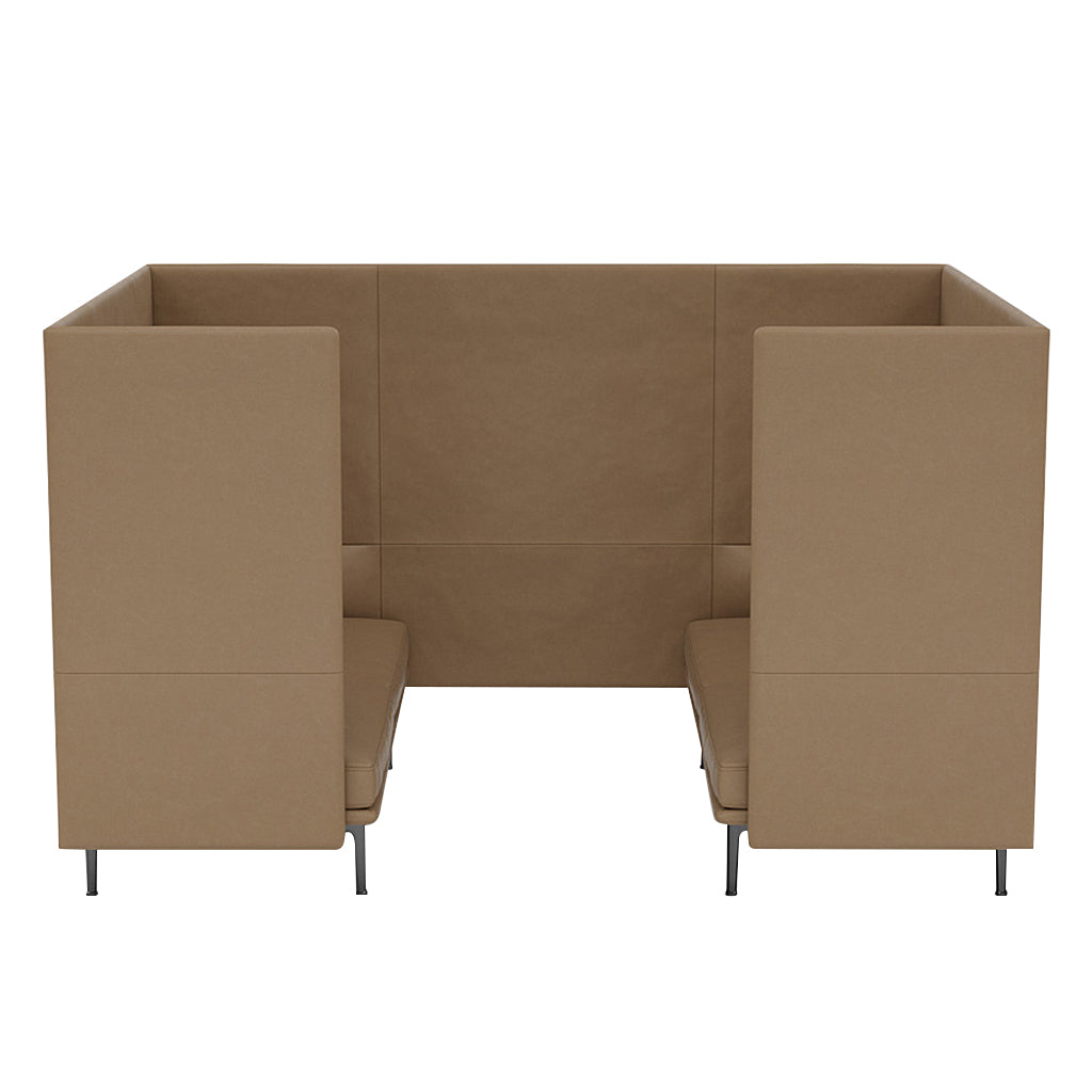 Outline Highback Cabin 2-Seater: Small + Low + Without Table + Black