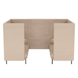 Outline Highback Cabin 2-Seater: Small + Low + Without Table + Black