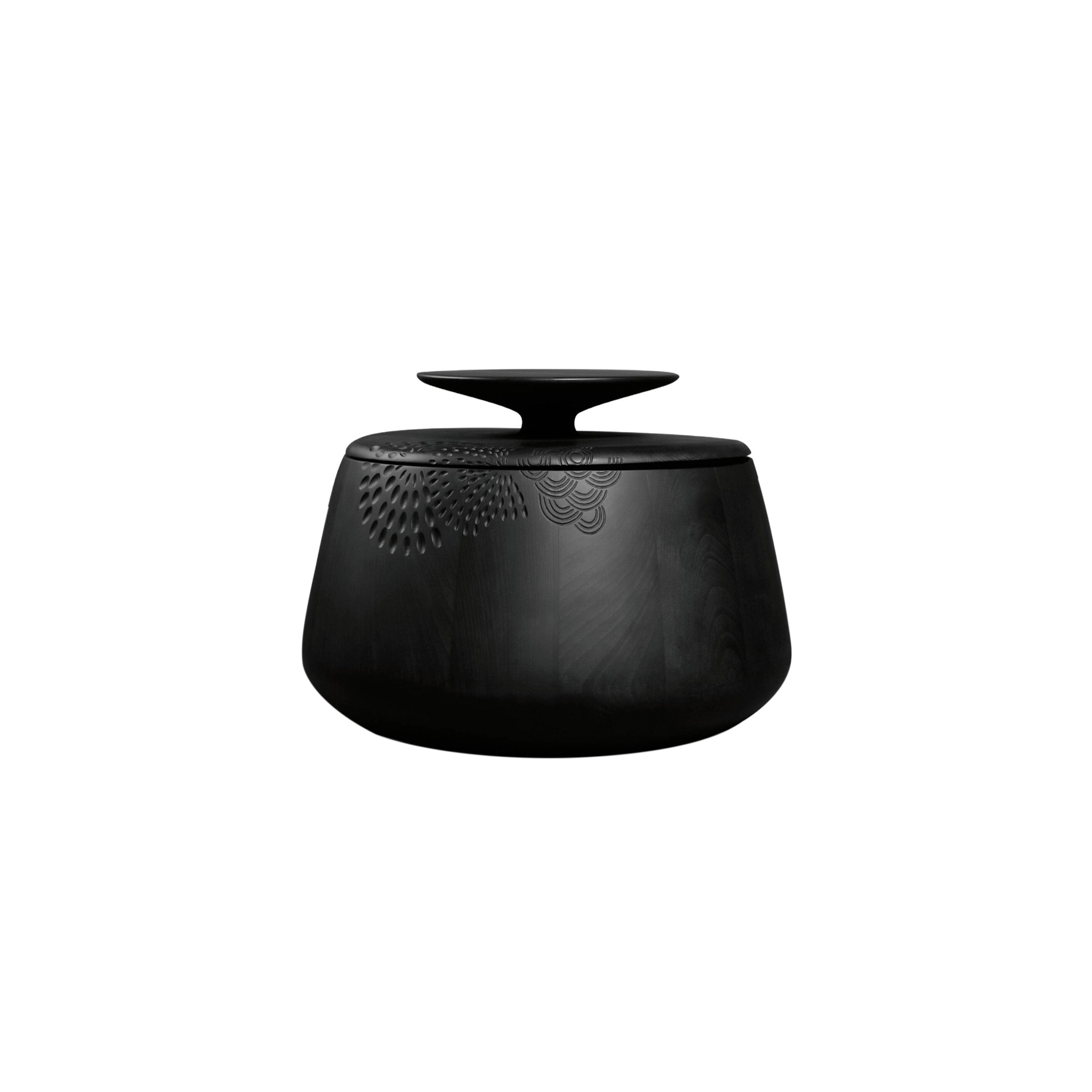 Hide & Seek Containers + Coffee/Side Table: Low + Black Maple