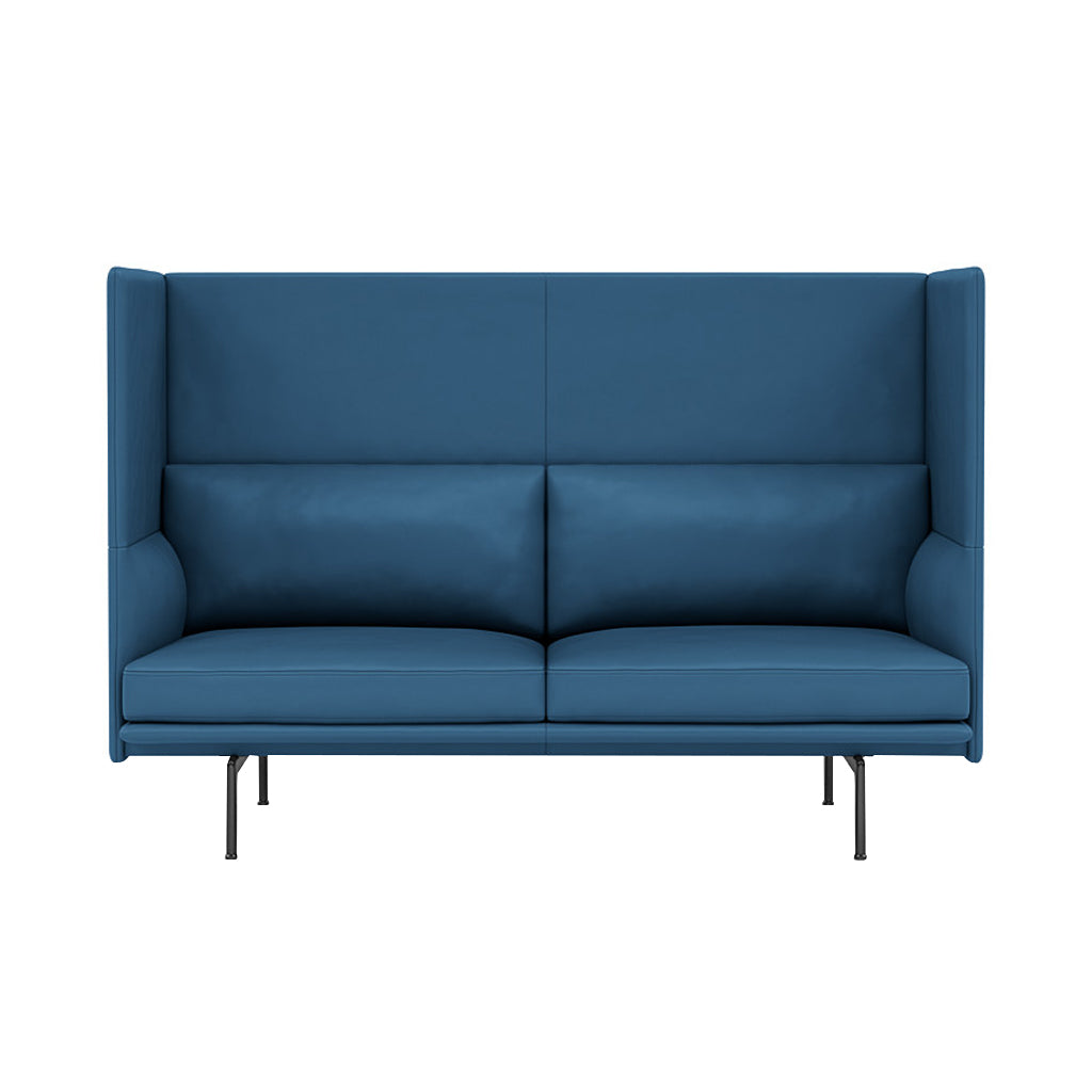 Outline Highback 2-Seater Sofa: Large + Small - 15.7